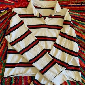 Brandy Melville Cropped Long Sleeve with Collar